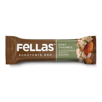 Fellas 30 gr Dört Tohumlu Kuruyemiş Bar