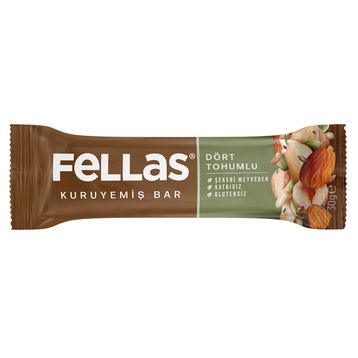 Fellas 30 gr Dört Tohumlu Kuruyemiş Bar