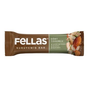 Fellas 30 gr Dört Tohumlu Kuruyemiş Bar