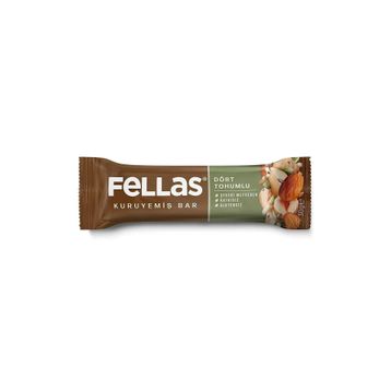 Fellas 30 gr Dört Tohumlu Kuruyemiş Bar