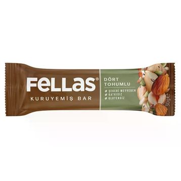Fellas 30 gr Dört Tohumlu Kuruyemiş Bar