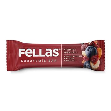 Fellas 30 gr Kırmızı Meyveli Kuruyemiş Bar