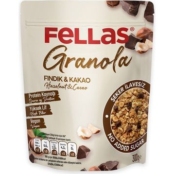 Fellas 300 gr Fındıklı ve Kakaolu Granola