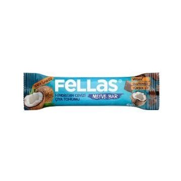 Fellas 40 gr Chialı ve Hindistan Cevizli Meyve Bar