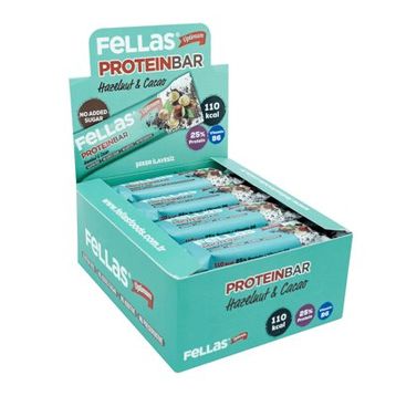 Fellas Fındık ve Kakao 12x32 gr Protein Bar
