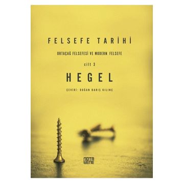Felsefe Tarihi 3.Cilt Georg Wilhelm Friedrich