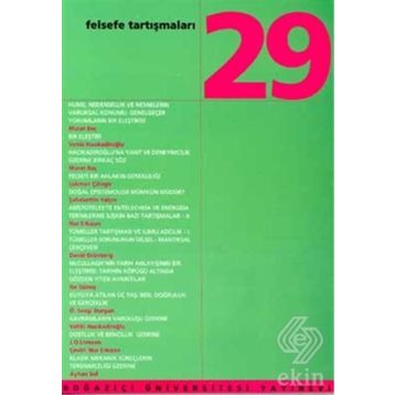 FELSEFE TARTIŞMALARI 29 - GENEL