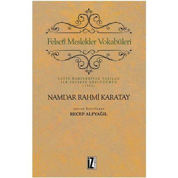 Felsefi Meslekler Vokabüleri - Namdar Rahmi Karatay