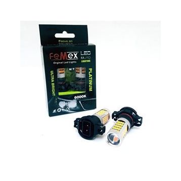 Femex PSX24W H16 Turuncu 1200LM Sis ve Sinyal Farları İçin Led Ampul