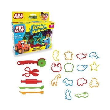 Fen Toys 03299 Art Craft 19 Parça Eğlenceli Kalıplar Oyun Hamuru