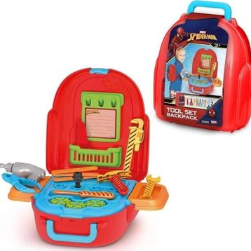 Fen Toys 03845 Spiderman Tamir Seti Sırt Çantası Çocuk Oyun Seti