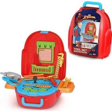 Fen Toys 03845 Spiderman Tamir Seti Sırt Çantası Çocuk Oyun Seti