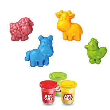 Fen Toys 03993 Art Craft Çiftlik Hayvanları 168 GR Oyun Hamur Set