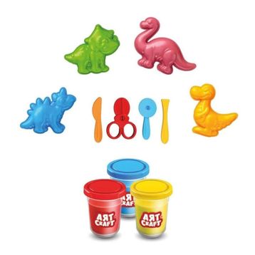 Fen Toys 03995 Art Craft 3D Dinozorlar 168 GR Oyun Hamur Set
