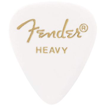 Fender 351 Beyaz Celluloid Thin Gitar Penası