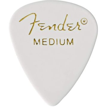 Fender 351 Beyaz Celluloid Thin Gitar Penası