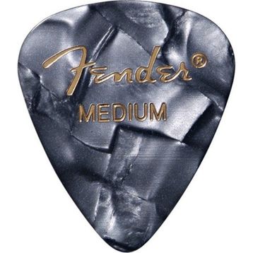 Fender 351 Premium Celluloid Picks Black Moto Medium Pena