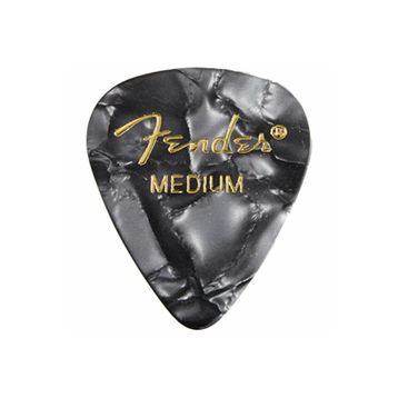 Fender 351 Premium Celluloid Picks Black Moto Medium Pena