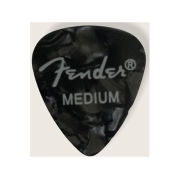 Fender 351 Premium Celluloid Picks Black Moto Medium Pena