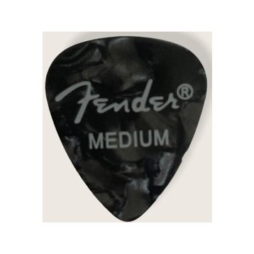 Fender 351 Premium Celluloid Picks Black Moto Medium Pena