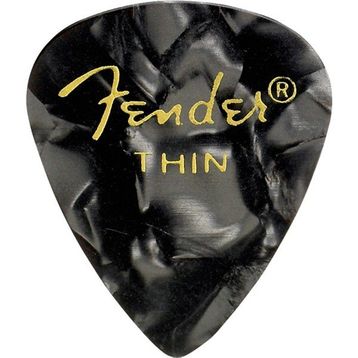 Fender 351 Premium Celluloid Picks Black Moto Thin Pena