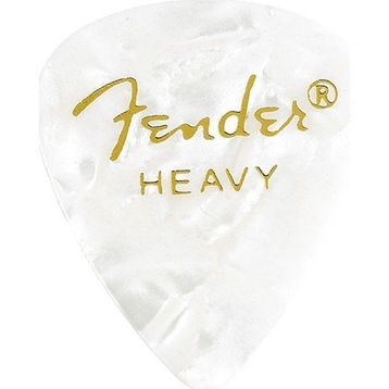 Fender 351 Premium Celluloid Picks White Moto Heavy Pena