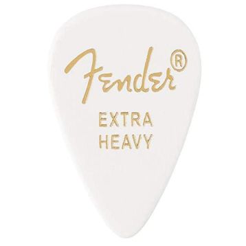 Fender 351 Premium Celluloid Picks White Moto Heavy Pena