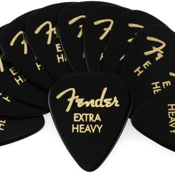 Fender 351 Premium Celluloid Picks White Moto Heavy Pena