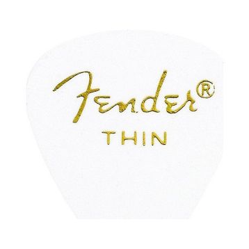 Fender 351 Shape Classic/Premium Celluloid Picks White Thin Pena