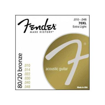 Fender 70XL 80/20 Bronze Extra Light Akustik Gitar Teli
