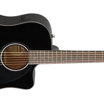 Fender CD-60SCE Black Elektro Akustik Gitar