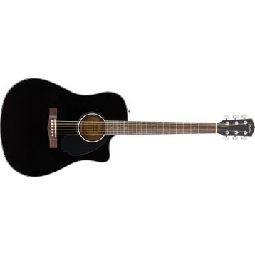Fender CD-60SCE Black Elektro Akustik Gitar