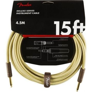 Fender Deluxe Düz Uçlu 4.5 m Tweed Kablo