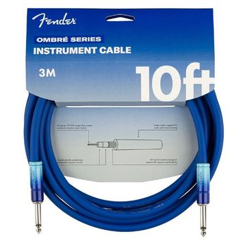 Fender Ombre Düz/Düz Uçlu 3 m Belair Mavi Enstrüman Kablosu