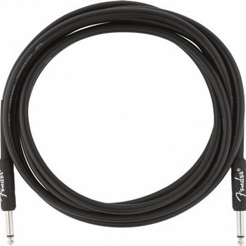 Fender Professional 3 m Düz Siyah Enstrüman Kablosu