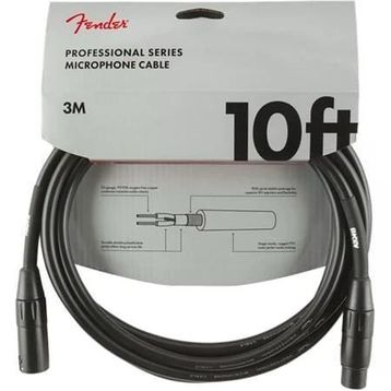 Fender Professional 3 m Siyah Mikrofon Kablosu