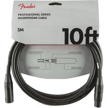 Fender Professional 3 m Siyah Mikrofon Kablosu