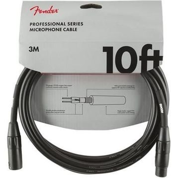 Fender Professional 3 m Siyah Mikrofon Kablosu
