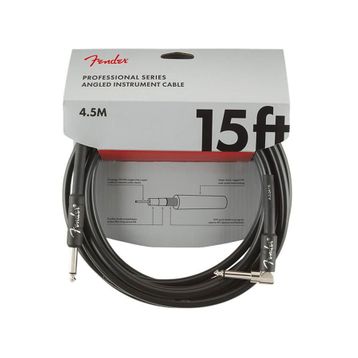 Fender Professional Düz/L Uç 4.5 m Siyah Enstrüman Kablo