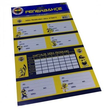 Fenerbahçe Okul Etiketi 24lü