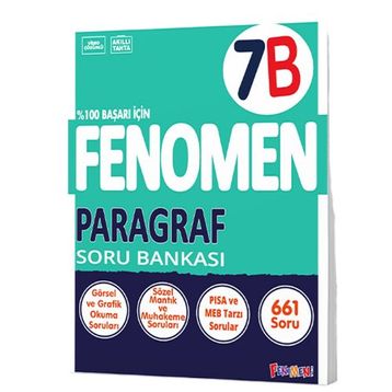 Fenomen Okul Yayınları 7.Sınıf Paragraf Soru Bankası