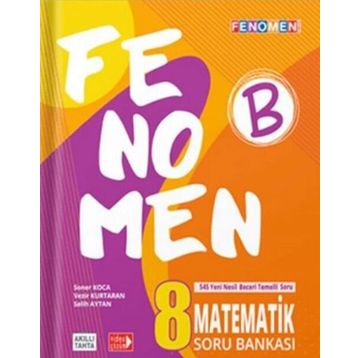 Fenomen Okul Yayınları 8.Sınıf LGS Matematik B Soru Bankası