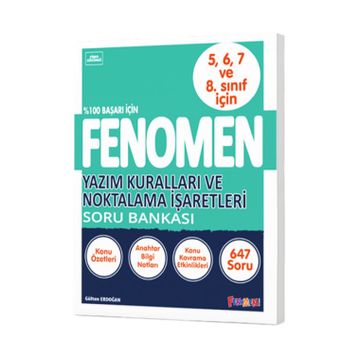 Fenomen Okul Yayınları Yazım Kuralları ve Noktalama İşaretleri Soru Bankası