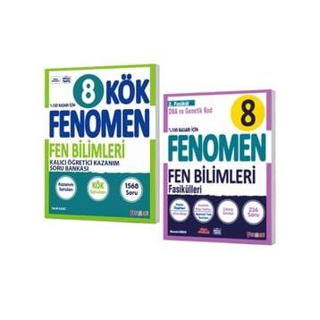 Fenomen Yayınları - 8. Sınıf Kök Fen Bilimleri Soru Bankası - Fen Bilimleri 2. Fasikül DNA ve Genetik Kod 2 Kitap
