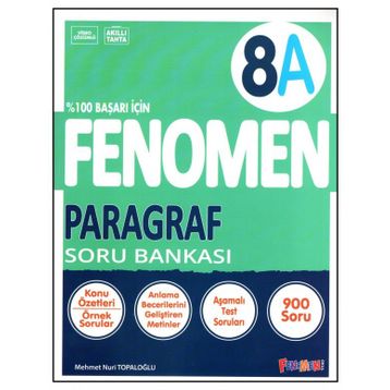 Fenomen Yayınları 8. Sınıf LGS Paragraf A Soru Bankası