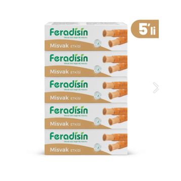 Feradisin Gimdes Helal Sertifikalı Çocuk Diş Macunu Misvak Özlü 5'li Set Diş Macunu