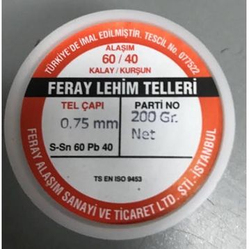 Feray 60/40 0.75 cm 200 gr Lehim Teli