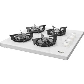 Ferre B2240 Beyaz Cam Set Üstü Ocak