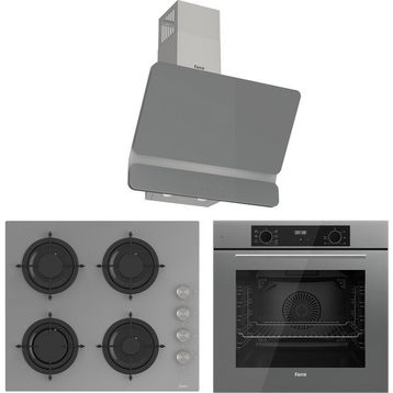 Ferre Flowart Lumora Elite QBL63CPR - CS208 - D082 Gri 3'lü Ankastre Set