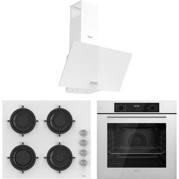 Ferre Flowart Lumora Essential QBL63CB - CS206 - D087 Beyaz 3'lü Ankastre Set